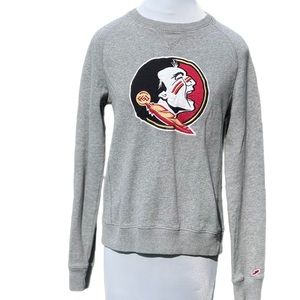 Go Noles!  FSU League Collegiate Outfitter  Medium Sweatshirt Grey